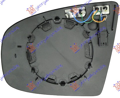 DOOR MIRROR GLASS HEATED (ASPHERICAL GLASS)