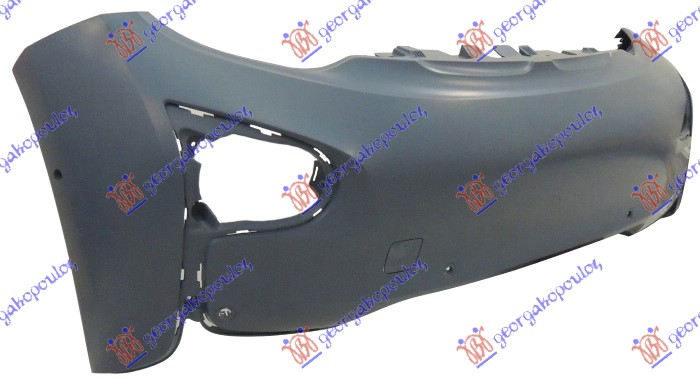 FRONT BUMPER PRIMED (W/6 PDC)