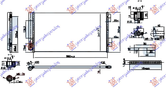 ΨΥΓΕΙΟ A/C 1.4 MULTIAR ΒΕΝΖΙΝΗ - 1.6 CRD ΠΕΤΡΕΛΑΙΟ (660x348x16)