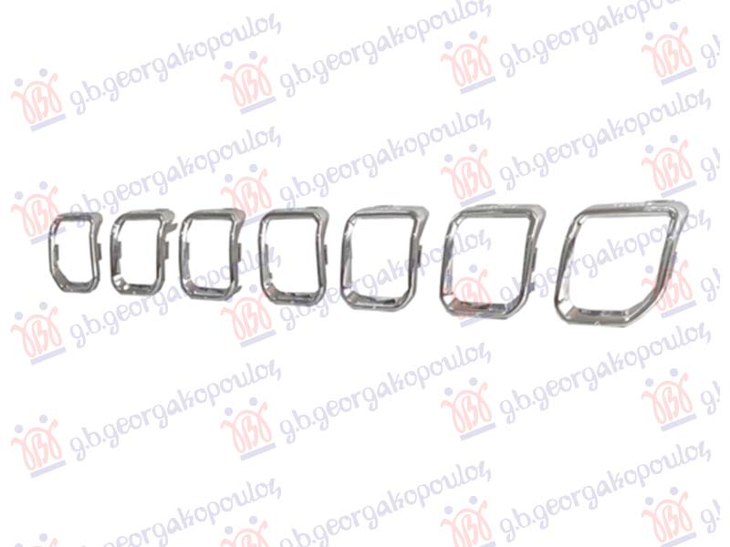 GRILLE MOULDING CHROME (SET 7 PIECES)