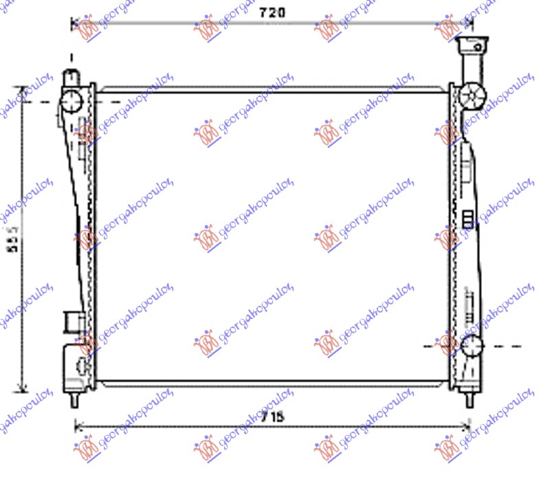 RADIATOR 3,6 i 24V VVT (63,7x51,5x16)AUT