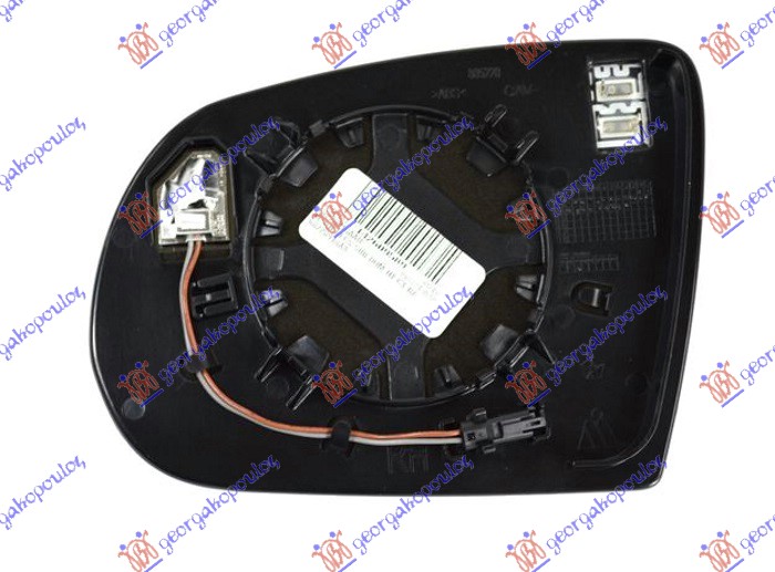 DOOR MIRROR GLASS HEATED (W/BLIS) (CONVEX GLASS)