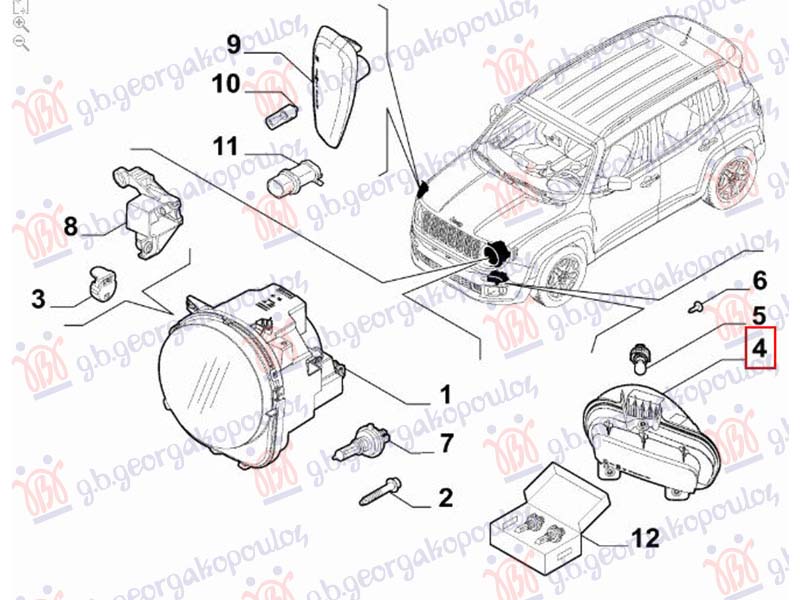 FRONT LAMP W/DRL (ORIGINAL)