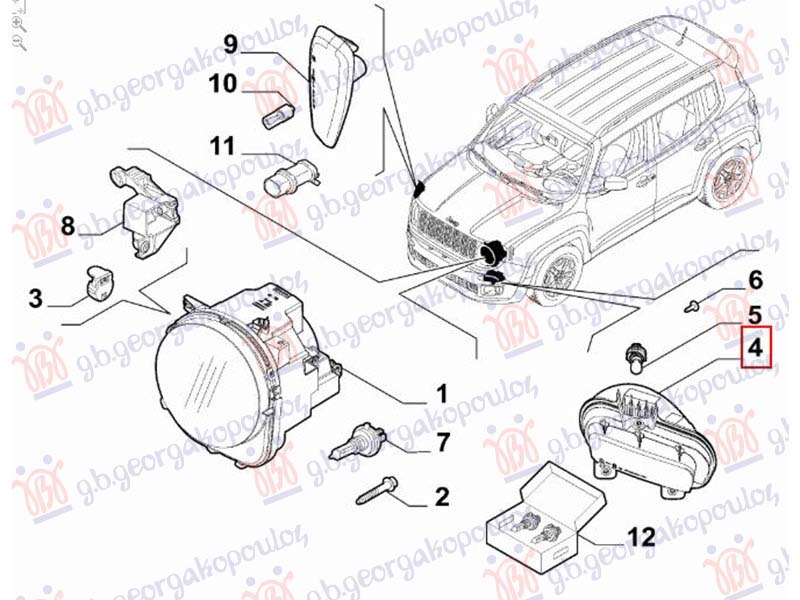 FRONT LAMP W/DRL (ORIGINAL)