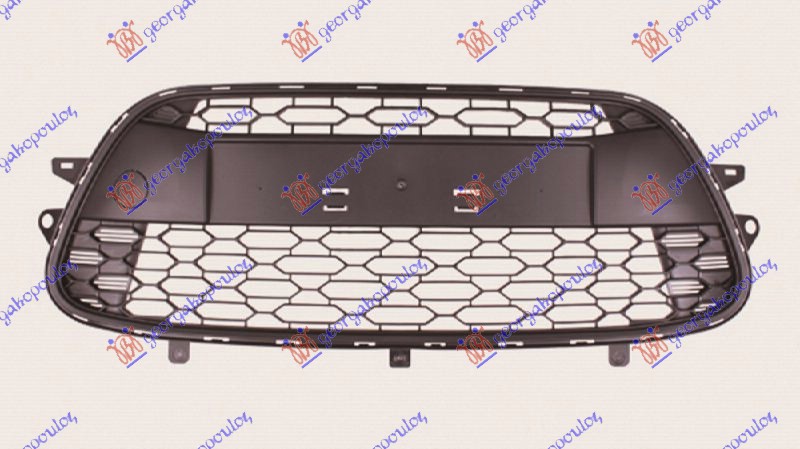 FRONT BUMPER GRILLE W/MOULDING