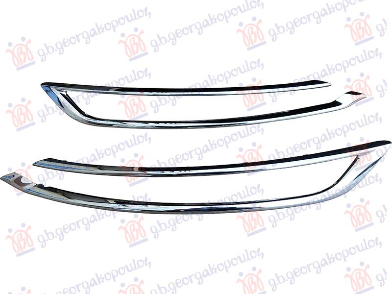 DAYLIGHT MOULDINGS UPPER CHROME (SET)