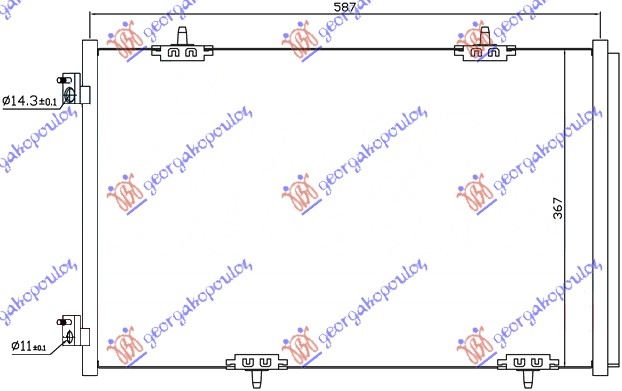 ΨΥΓΕΙΟ A/C 1.2-1.6VTi-1,6HDi (56,9x36,7)