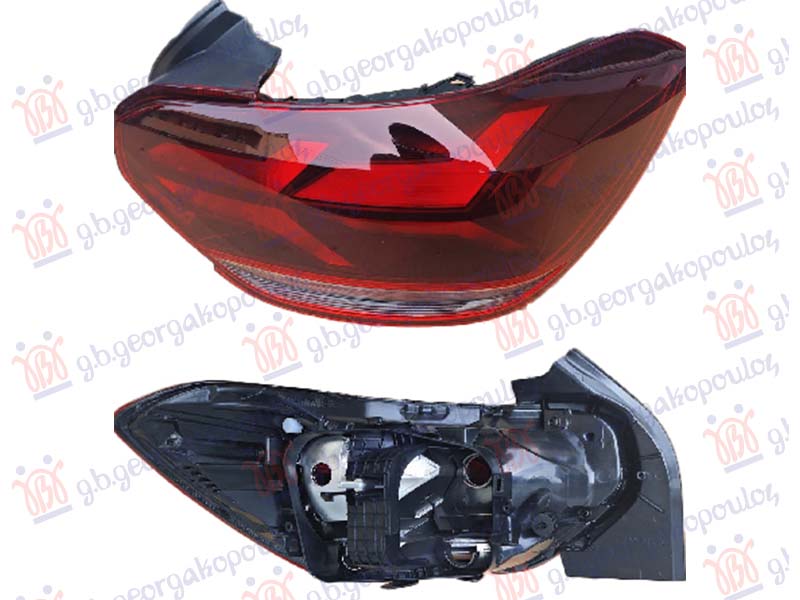 TAIL LAMP (FOR MODELS WITH NEW EMBLEM) (W/BLACK SIDE BEZEL) (E)