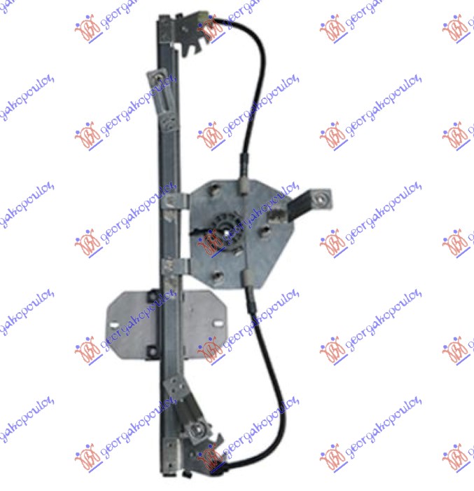 WINDOW REGULATOR FRONT ELECTRIC W/O MOTOR (A QUALITY)