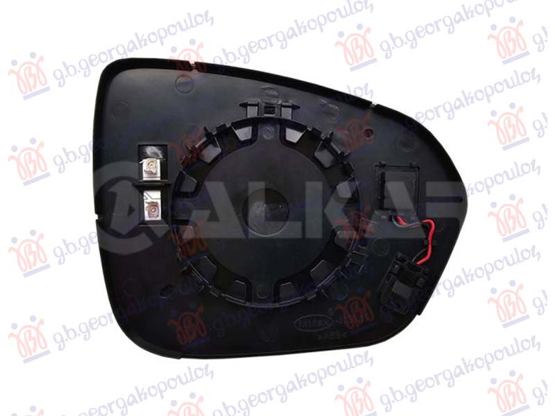 DOOR MIRROR GLASS HEATED (W/BLIS) (2+2pin) (CONVEX GLASS)