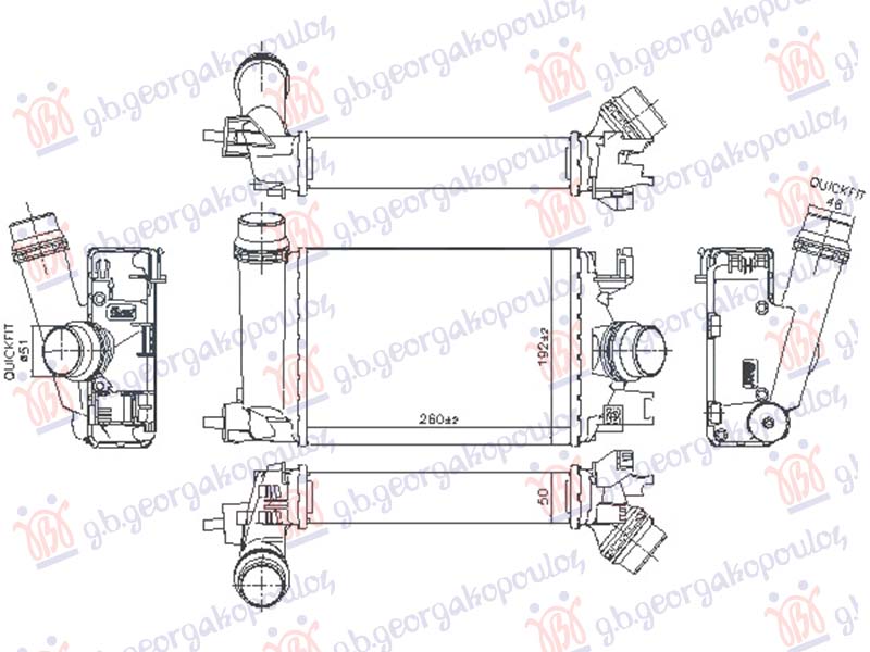ΨΥΓΕΙΟ INTERCOOLER 1.0 BENZINH (260x187)