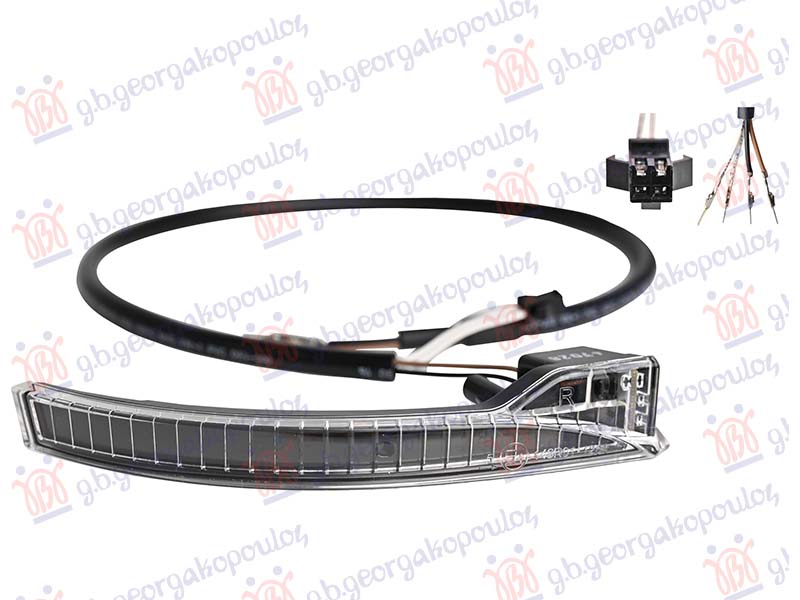 ΦΛΑΣ ΚΑΘΡΕΦΤΗ ΜΕ ΝΤΙΖΕΣ LED (4pin)