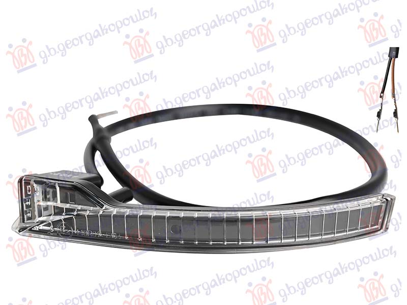 ΦΛΑΣ ΚΑΘΡΕΦΤΗ ΜΕ ΝΤΙΖΕΣ LED (2pin)