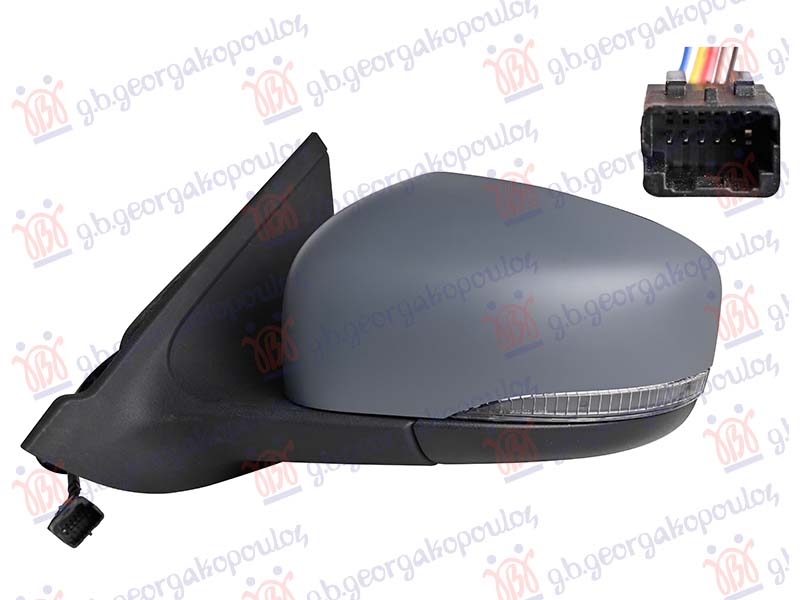 ΚΑΘΡΕΦΤΗΣ ΗΛΕΚΤΡΙΚΟΣ ΒΑΦΟΜΕΝΟΣ (ΜΕ ΦΛΑΣ) (5 PIN) (CONVEX) (Α ΠΟΙΟΤΗΤΑ)