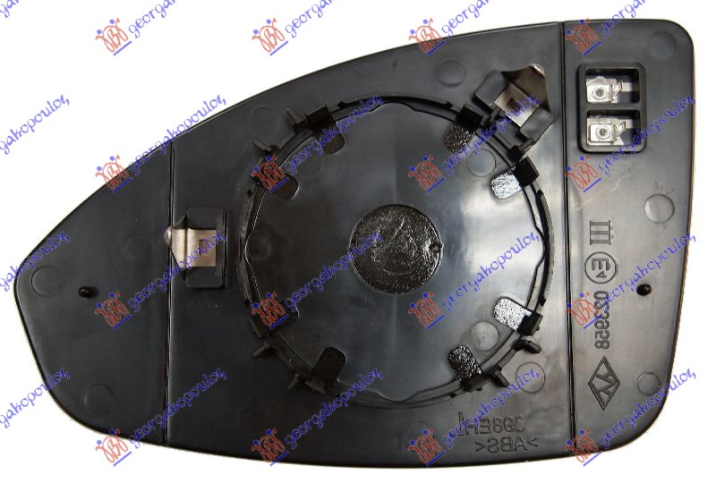 DOOR MIRROR GLASS HEATED (CONVEX GLASS)