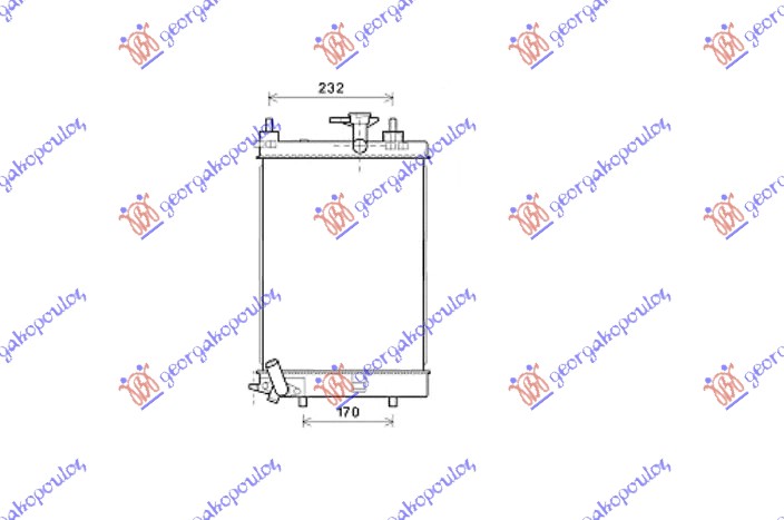 ΨΥΓΕΙΟ 1.0i 12V (40x30x1,6) ΜΗΧΑΝ. (KOYO)