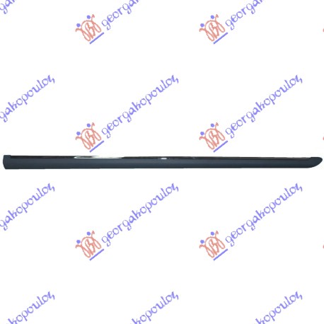 DOOR MOULDING FRONT 5D BLACK (WITH CHROME)