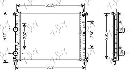 ΨΥΓΕΙΟ ΝΕΡΟΥ 1.6i 16V (47x41x3.2)