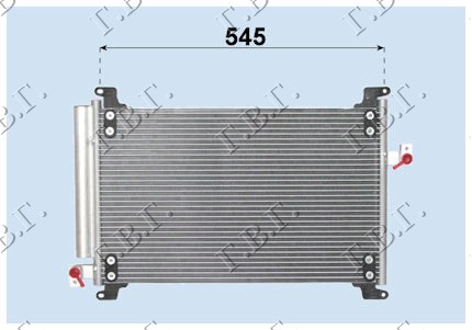 ΨΥΓΕΙΟ A/C 1.6 16V (53.5x34x1.6)