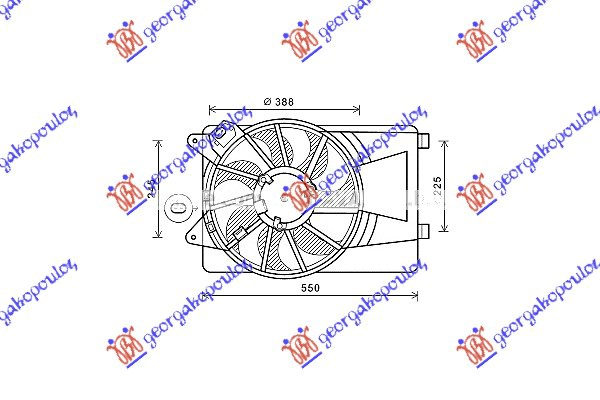 ΒΕΝΤΙΛΑΤΕΡ ΨΥΓΕΙΟΥ ΚΟΜΠΛΕ 1.4i 8V- (+A/C)