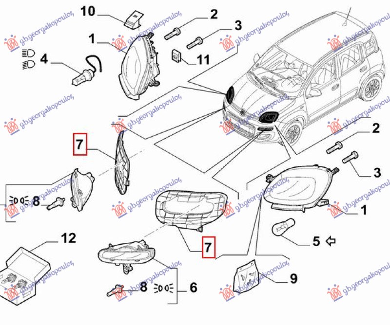 FRONT BUMPER SIDE PLASTIC REINFORCEMENT (O)