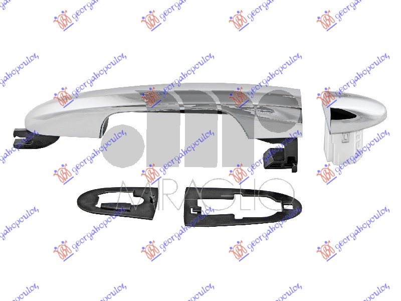 DOOR HANDLE REAR OUTER CHROME