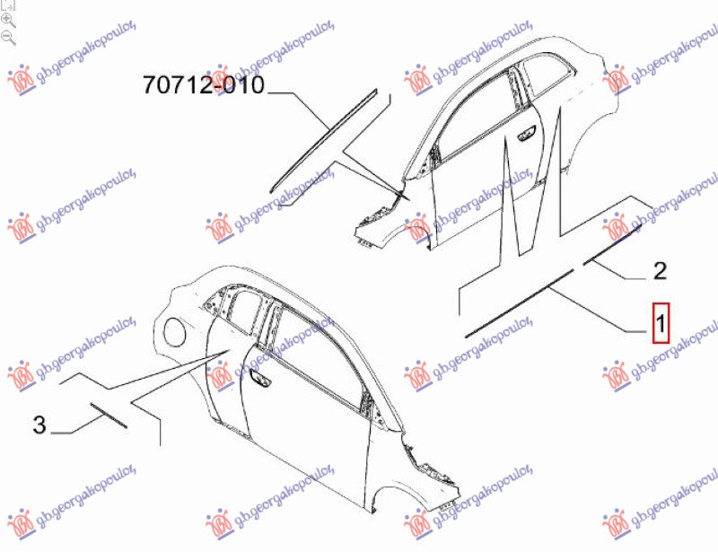 ΔΙΑΚΟΣΜΗΤΙΚΟ ΠΟΡΤΑΣ ΕΜΠΡΟΣ ΧΡΩΜΙΟ (Γ)