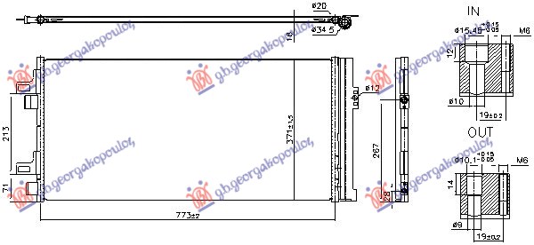 ΨΥΓΕΙΟ A/C 2.3 ΠΕΤΡΕΛΑΙΟ MULTIJET  (773x371x16)