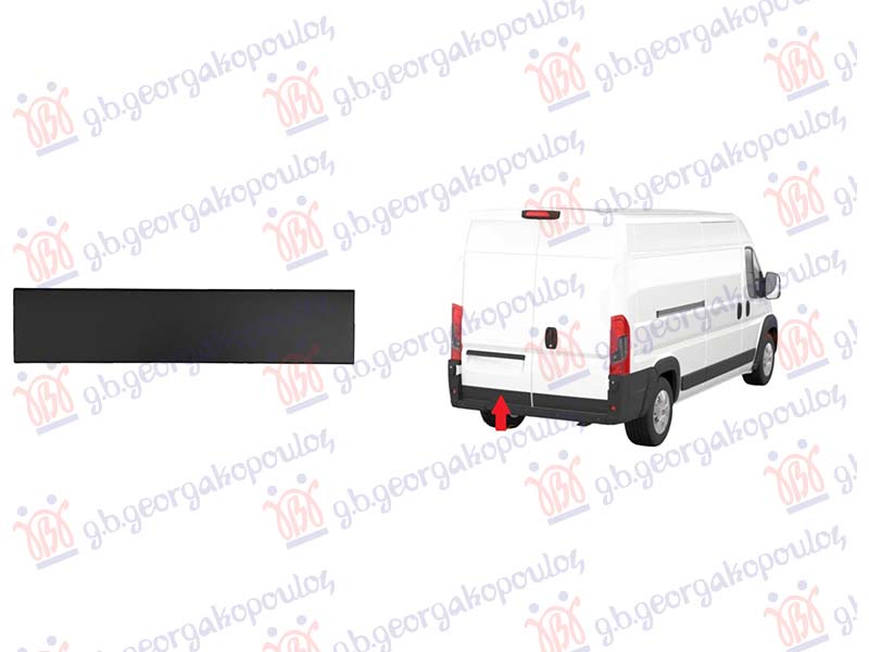 TAIL GATE MOULDING (DOUBLE DOOR) BLACK