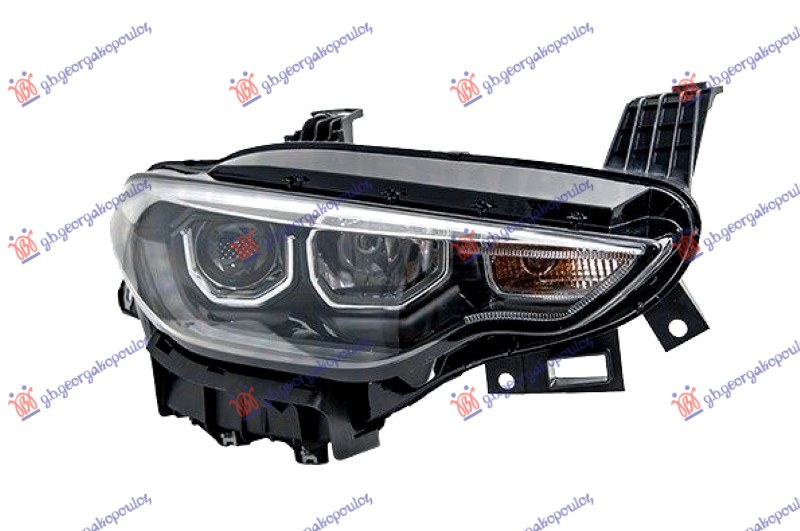 HEAD LAMP ELECTRICAL GREY (H7/H7) W/LED DRL (MARELLI)