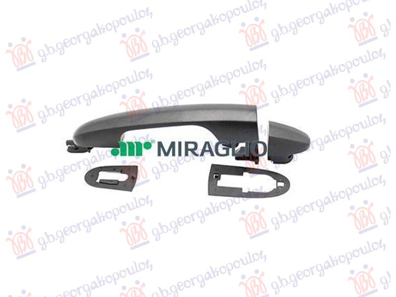 DOOR HANDLE FRONT OUTER (=REAR RH) BLACK