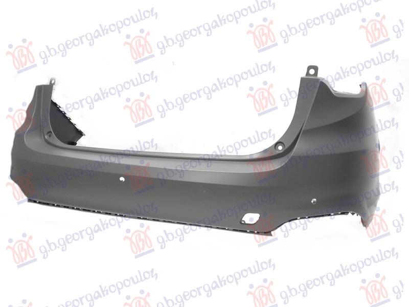 REAR BUMPER PRIMED CROSS S.W. (W/3 PDC) (A QUALITY)