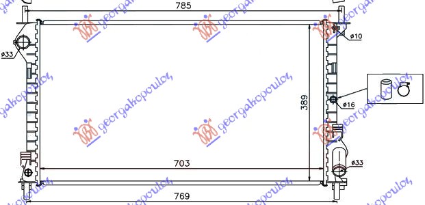 ΨΥΓΕΙΟ 1,8 ΒΕΝ-1,8TDCI (70x38,5)ΠΑΡ.ΛΟΞΗ