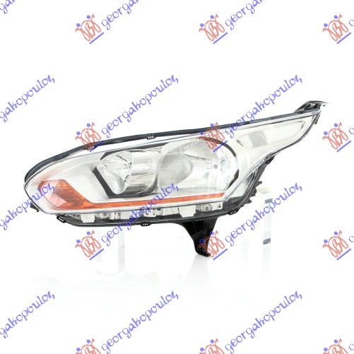 HEAD LAMP ELECT. CHROME (YELLOW CORNER/CLEAR REFLECTOR) (VALEO)