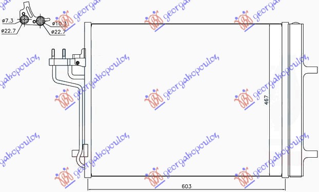 ΨΥΓΕΙΟ A/C 1,6i 16V TURBO-2,0 TDCi