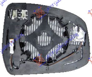 DOOR MIRROR GLASS HEATED (W/BLIS) (ASPHERICAL GLASS)