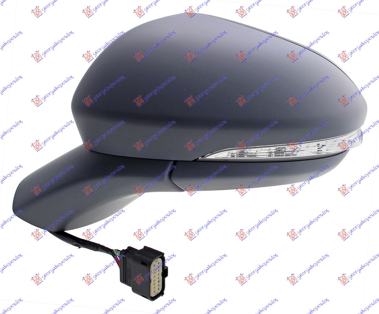 DOOR MIRROR EL. HEAT. FOLD. PRIM. (LAMP & F.LAMP & BLIS) (A QUALITY)  (ASPHERICAL GLASS)