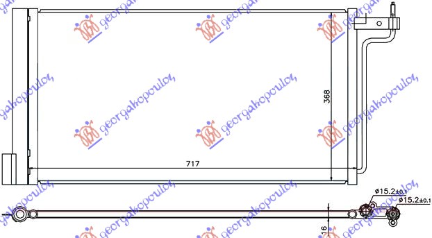 ΨΥΓΕΙΟ A/C 1.6 ΒΕΝΖ-2.0 ΠΕΤΡ.(69,5x35,8)