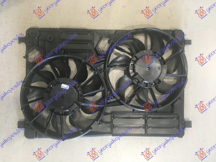 COOLING FAN ASSY (DOUBLE) 1.5 EcoBoost PETROL - 2.0 TDCi DIESEL (2+2 PIN)