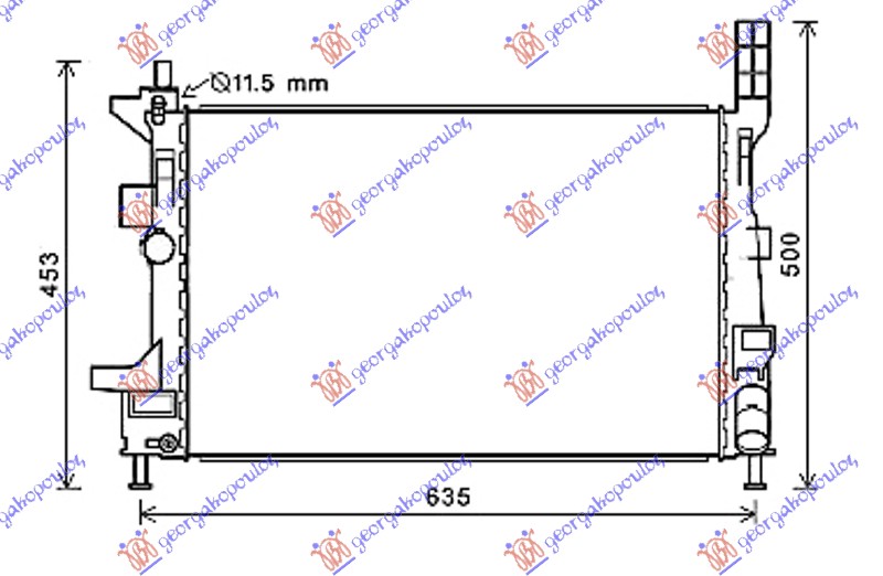 ΨΥΓΕΙΟ 1.5 TDCi/ECOnetic ΜΗΧΑΝΙΚΟ ΠΕΤΡΕΛΑΙΟ (543x362x26)