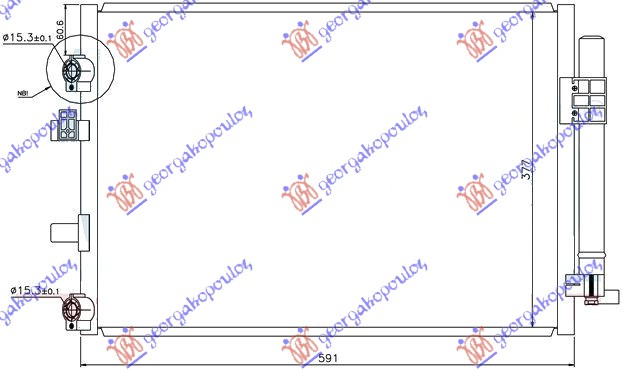 ΨΥΓΕΙΟ A/C 1.6 TDCi (57,2x33,8)