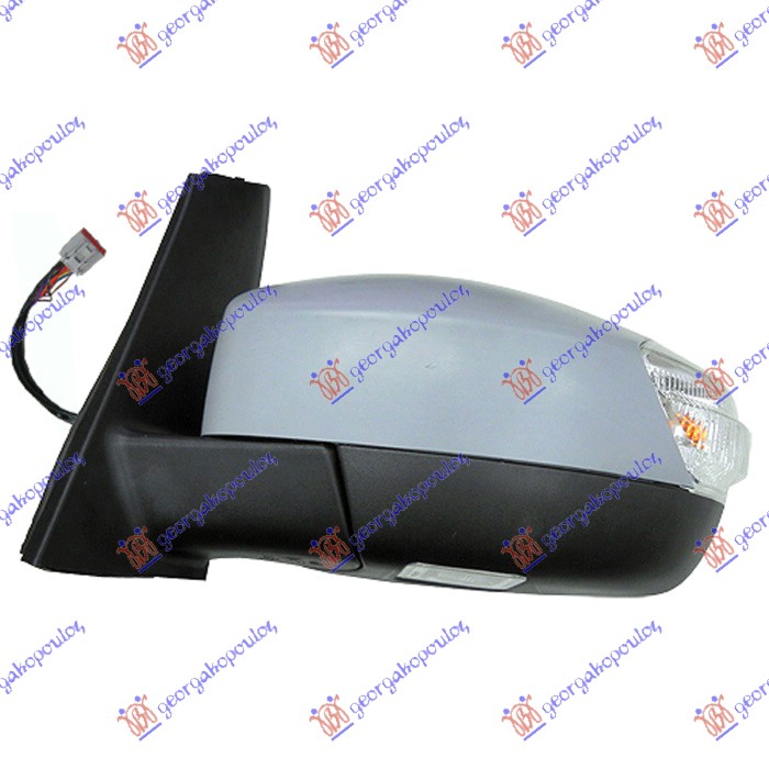 DOOR MIRROR ELECTRICAL HEATED FOLDABLE PRIMED (W/LAMP & PUD.LAMP & BLIS) (10 PIN) (GRAND) (ASPHERICAL GLASS)