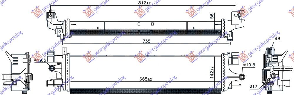 ΨΥΓΕΙΟ ΒΟΗΘΗΤΙΚΟ 1.5 EcoBoost (665x142x56) (VALEO)