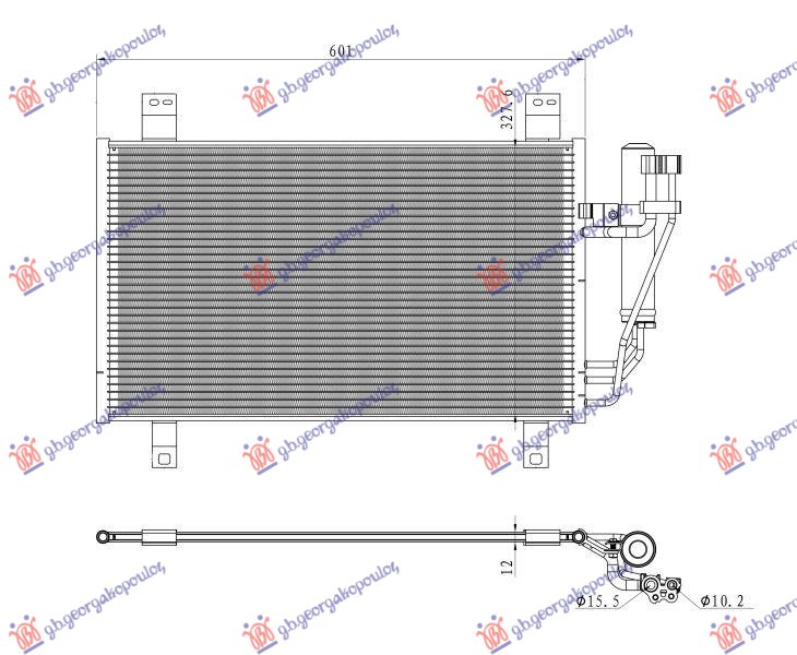 ΨΥΓΕΙΟ A/C 2.5 ΒΕΝΖΙΝΗ-ΥΒΡΙΔΙΚΟ (721x386x12)