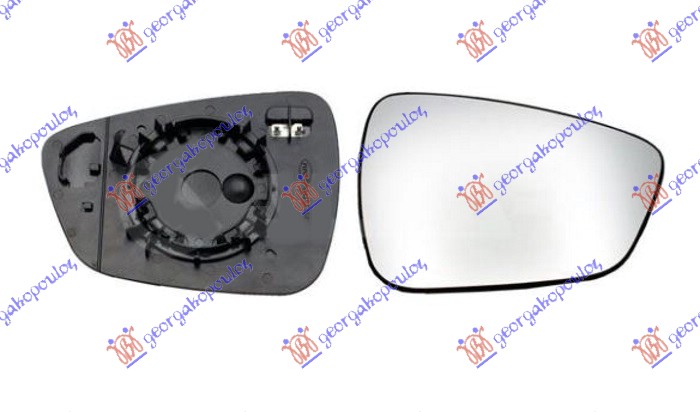 DOOR MIRROR GLASS HEATED (CONVEX GLASS)