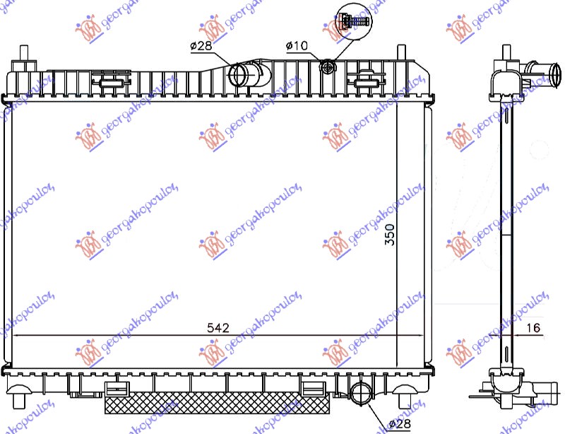 ΨΥΓΕΙΟ 1.6 BENZINH MHXΑΝΙΚΟ/AYTΟΜΑΤΟ +/- A/C (563x350) (NRF)
