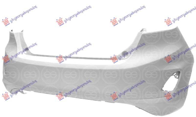 REAR BUMPER PRIMED 21- (ST/ST-LINE) (WITH 4 CUTTING MARKS FOR PDC) (A QUALITY)