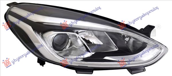 ΦΑΝΟΣ ΕΜΠΡΟΣ ΗΛΕΚΤΡΙΚΟΣ (H7/H1) ΜΕ ΦΩΣ ΗΜΕΡΑΣ LED (ΜΕ ΜΟΤΕΡ) (Ε) (DEPO)