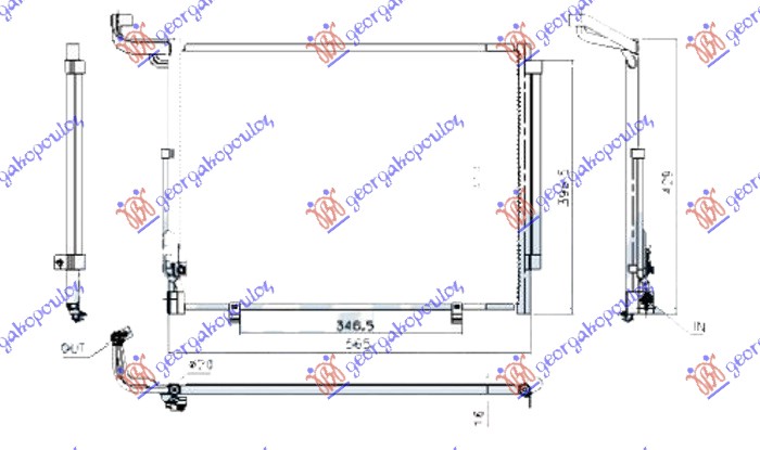 ΨΥΓΕΙΟ A/C 1.0 EcoBoost ΒΕΝΖΙΝΗ ΑΥΤΟΜΑΤΟ  (565x414x16)