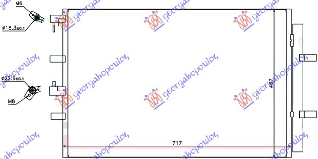 ΨΥΓΕΙΟ A/C 2,2 TDCi (71,7x46,7)